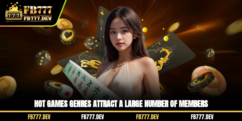 Hot games genres attract a large number of members